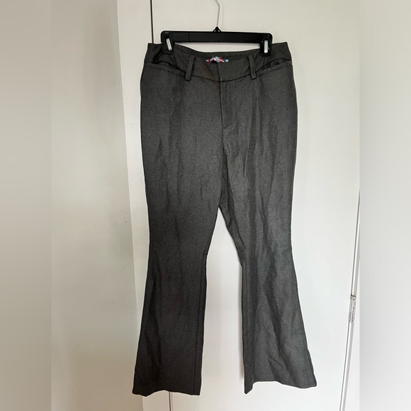 UO FLARED GREY TROUSERS - Picture 3 of 6